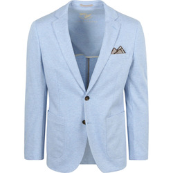Textiel Heren Jasjes / Blazers Suitable Colbert Face Print Lichtblauw Blauw