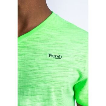 Petrol Industries T-Shirt Bellows Melange Felgroen Groen