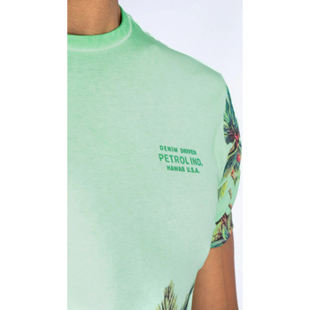 Petrol Industries T-Shirt Botanical Palmboom Groen Groen