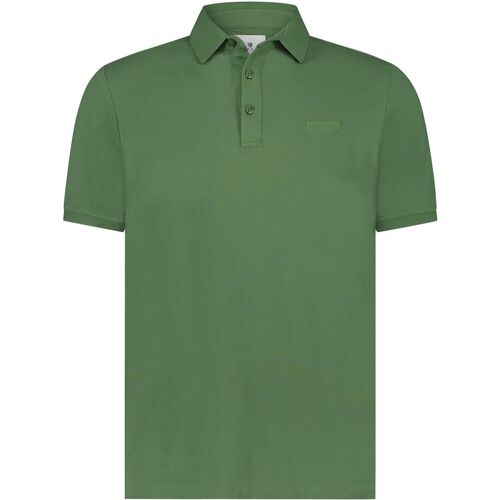 Textiel Heren T-shirts & Polo’s State Of Art Piqué Polo Groen Groen
