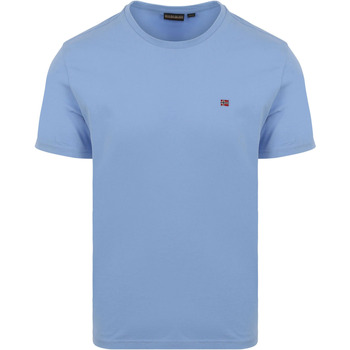 Textiel Heren T-shirts & Polo’s Napapijri Salis T-shirt Lichtblauw Blauw