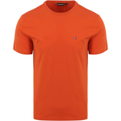 Textiel Heren T-shirts & Polo’s Napapijri Salis T-shirt Oranje Oranje