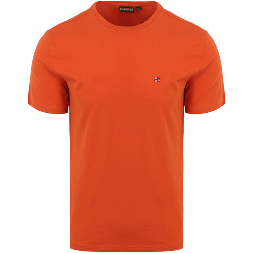 Textiel Heren T-shirts & Polo’s Napapijri Salis T-shirt Oranje Oranje