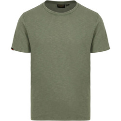 Textiel Heren T-shirts & Polo’s Superdry Slub T-Shirt Melange Olijfgroen Groen
