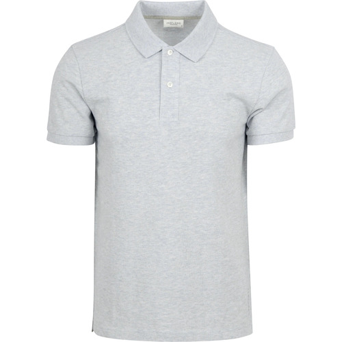 Textiel Heren T-shirts & Polo’s Profuomo Piqué Poloshirt Grijs Grijs