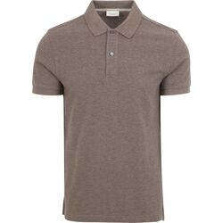 Textiel Heren T-shirts & Polo’s Profuomo Piqué Poloshirt Taupe Bruin