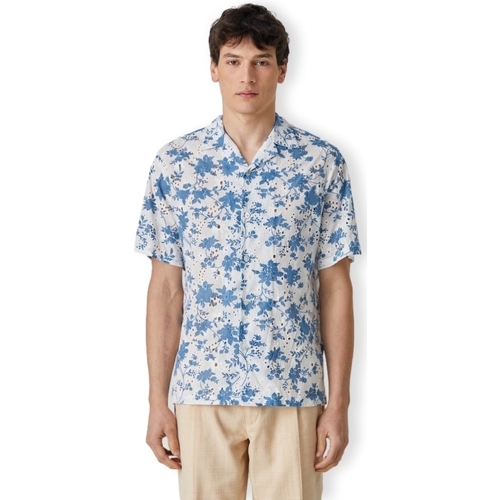 Textiel Heren Overhemden lange mouwen Portuguese Flannel Minho Shirt - White/Blue Wit