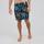 Textiel Heren Zwembroeken/ Zwemshorts Oxbow Stretch boardshort met bloemenprint BAIMA Blauw
