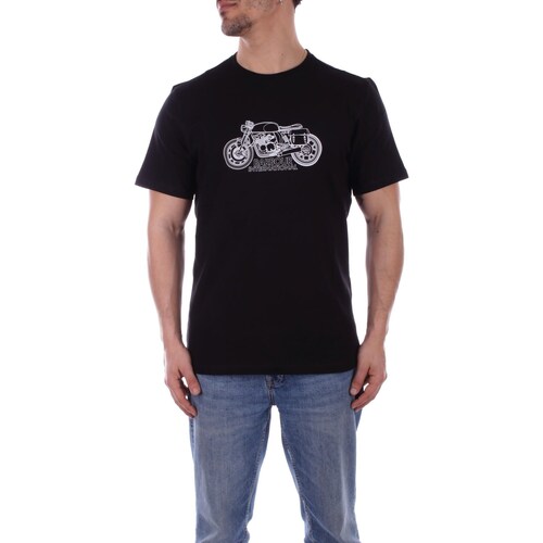 Textiel Heren T-shirts korte mouwen Barbour MTS1295 Zwart
