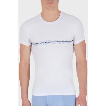 Textiel Heren T-shirts korte mouwen Emporio Armani 111035 4R729 Wit