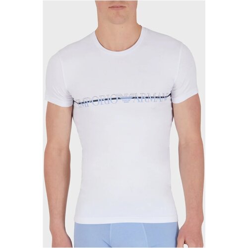 Textiel Heren T-shirts korte mouwen Emporio Armani 111035 4R729 Wit