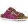 Schoenen Dames Sandalen / Open schoenen Colors of California Glitter sandal 2 buckles Roze