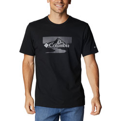 Textiel Heren T-shirts korte mouwen Columbia Path Lake II Graphic Tee Zwart