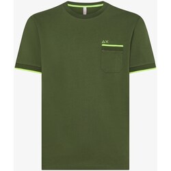 Textiel Heren T-shirts korte mouwen Sun68 T34124 Groen