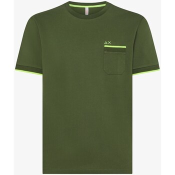Textiel Heren T-shirts korte mouwen Sun68 T34124 Groen