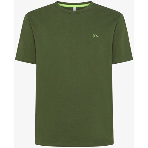 Textiel Heren T-shirts korte mouwen Sun68 T34123 Groen