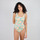 Textiel Dames Bikinibroekjes- en tops Oxbow Eendelig zwempak met print PAMELA Groen