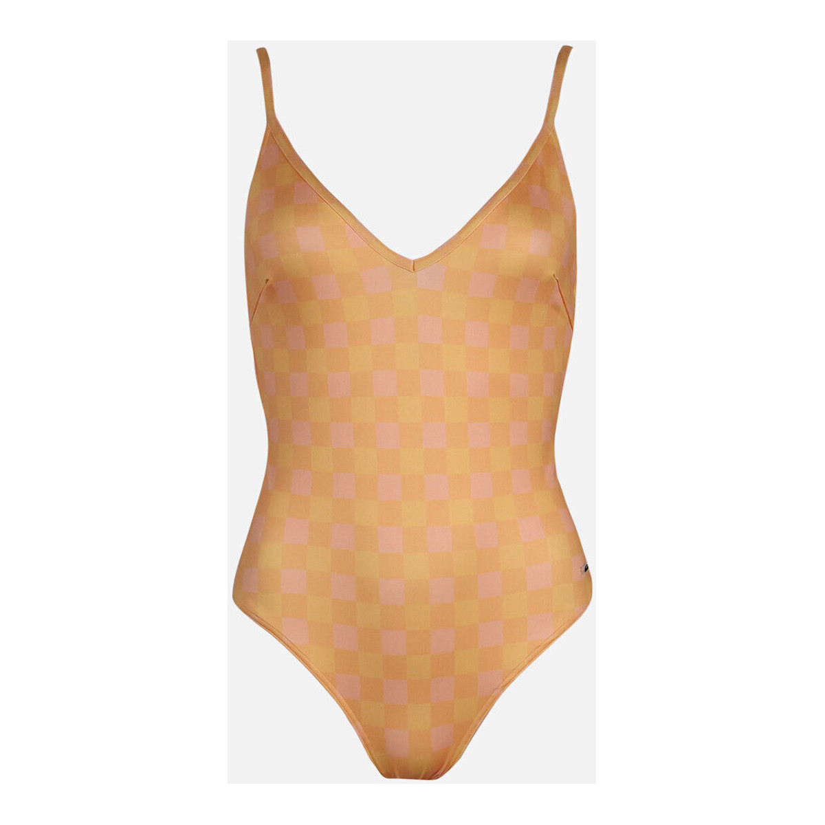 Textiel Dames Bikinibroekjes- en tops Oxbow Badpak uit één stuk met print MARISSA Oranje