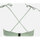 Textiel Dames Bikinibroekjes- en tops Oxbow Verschuifbaar driehoekig topje met print MIRABELLE Groen