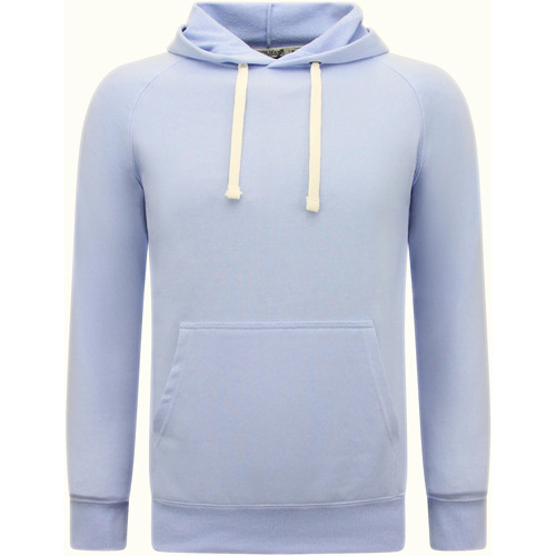 Textiel Heren Sweaters / Sweatshirts Enos Hoodie Effen Hoodie Licht Blauw