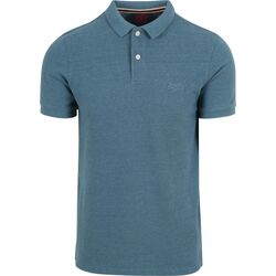 Textiel Heren T-shirts & Polo’s Superdry Classic Poloshirt Melange Blauw Blauw