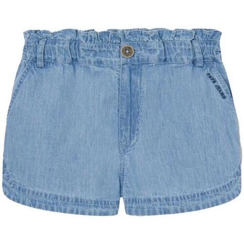 Textiel Meisjes Korte broeken / Bermuda's Pepe jeans  Blauw