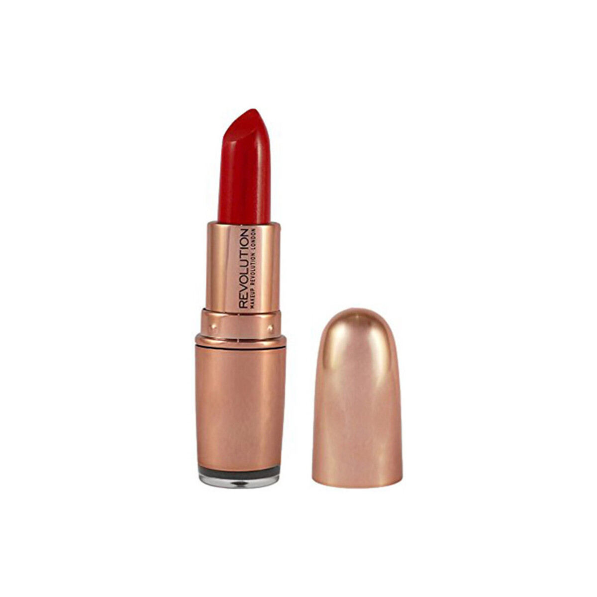 schoonheid Dames Lipstick Makeup Revolution Roségouden Lippenstift Rood