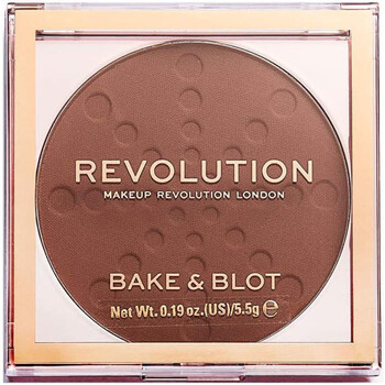 schoonheid Dames Blush & poeder Makeup Revolution Bak- en afwerkingspoeder Bake & Blot - Deep Dark Bruin