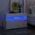 Wonen Nachtkastjes Maison D'home Nachtkastje met LED-verlichting 60x35x40 cm bewerkt hout wit Wit