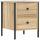 Wonen Nachtkastjes Maison D'home Nachtkastje 40x42x50 cm bewerkt hout sonoma eikenkleurig Bruin