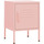 Wonen Nachtkastjes Maison D'home Nachtkastje 35x35x51 cm staal roze Roze