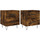 Wonen Nachtkastjes Maison D'home Nachtkastjes 2 st 40x35x47,5 cm bewerkt hout gerookt Bruin