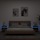 Wonen Nachtkastjes Maison D'home Nachtkastjes met LED 2 st 40x39x48,5 cm gerookt eikenkleurig Bruin