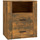 Wonen Nachtkastjes Maison D'home Nachtkastje 50x36x60 cm bewerkt hout gerookt eikenkleurig Bruin
