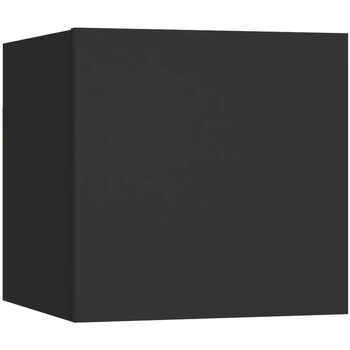 Maison D'home Nachtkastje 30,5x30x30 cm spaanplaat zwart Zwart