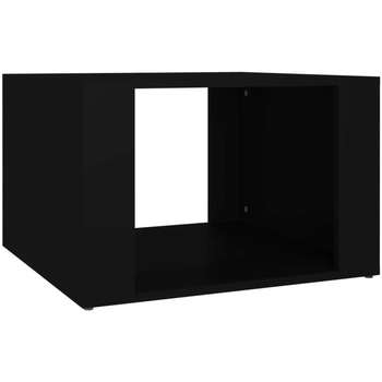 Wonen Nachtkastjes Maison D'home Nachtkastje 57x55x36 cm bewerkt hout zwart Zwart