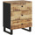 Wonen Nachtkastjes Maison D'home Nachtkastje 50x33x62 cm massief mangohout en bewerkt hout Bruin