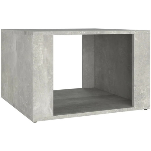 Wonen Nachtkastjes Maison D'home Nachtkastje 57x55x36 cm bewerkt hout betongrijs Grijs