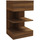 Wonen Nachtkastjes Maison D'home Nachtkastje 40x35x65 cm bewerkt hout bruineikenkleurig Bruin