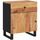 Wonen Nachtkastjes Maison D'home Nachtkastje 50x33x60 cm massief acaciahout en bewerkt hout Bruin