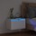 Wonen Nachtkastjes Maison D'home Nachtkastje met LED-verlichting wandgemonteerd wit Wit