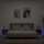 Wonen Nachtkastjes Maison D'home Nachtkastjes met LED-verlichting 2 st 40x39x37 cm gerookt Bruin