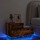 Wonen Nachtkastjes Maison D'home Nachtkastje met LED-verlichting 70x36x40,5 cm gerookt eiken Bruin