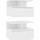 Wonen Nachtkastjes Maison D'home Nachtkastjes 2 st 40x31x27 cm bewerkt hout wit Wit