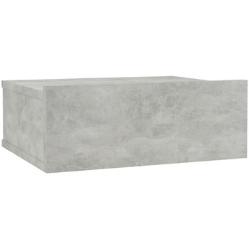 Wonen Nachtkastjes Maison D'home Nachtkastje zwevend 40x30x15 cm bewerkt hout betongrijs Grijs