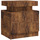 Wonen Nachtkastjes Maison D'home Nachtkastje 45x35x52 cm bewerkt hout gerookt eikenkleurig Bruin