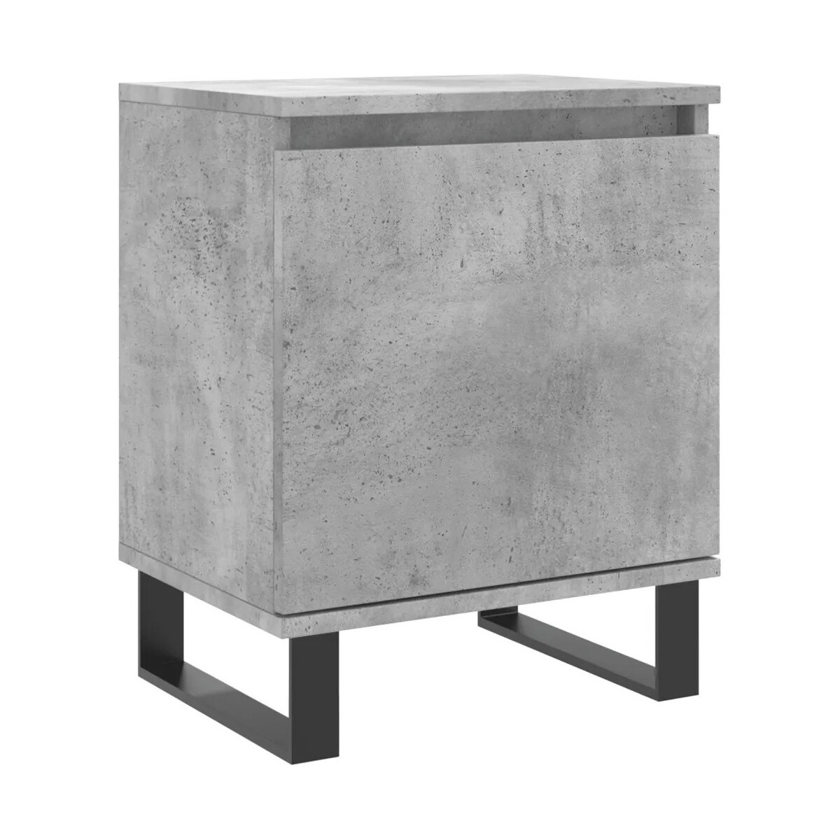 Wonen Nachtkastjes Maison D'home Nachtkastje 40x30x50 cm bewerkt hout betongrijs Grijs