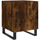 Wonen Nachtkastjes Maison D'home Nachtkastje 40x40x50 cm bewerkt hout gerookt eikenkleurig Bruin