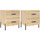 Wonen Nachtkastjes Maison D'home Nachtkastjes 2 st 40x35x47,5 cm bewerkt hout sonoma eikenkleur Bruin