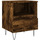 Wonen Nachtkastjes Maison D'home Nachtkastje 40x35x50 cm bewerkt hout gerookt eikenkleurig Bruin